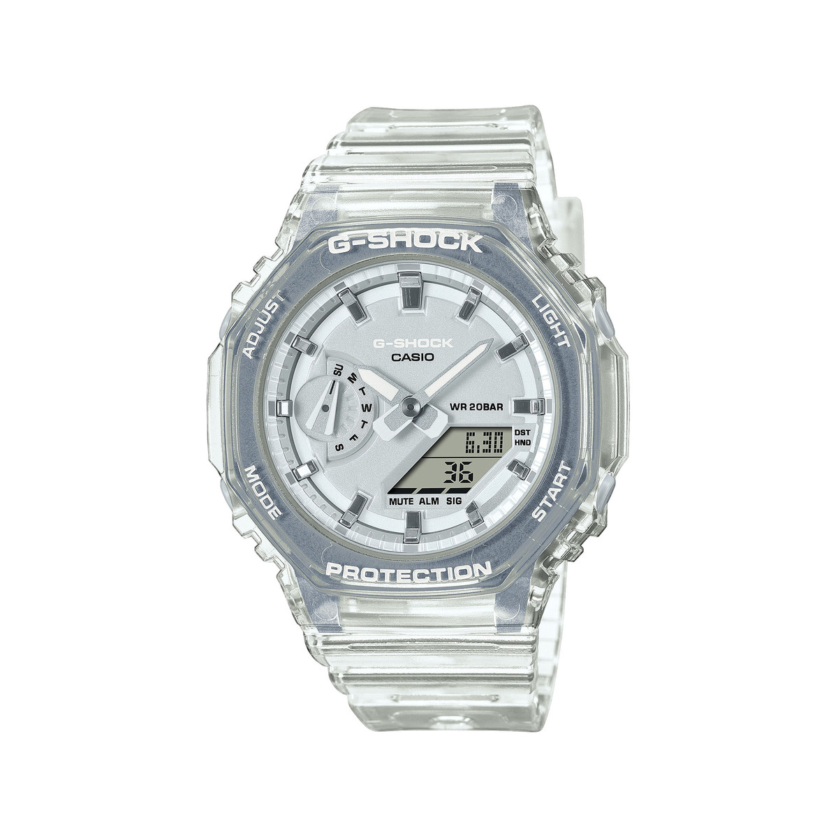 Montre G-SHOCK femme bracelet résine blanc