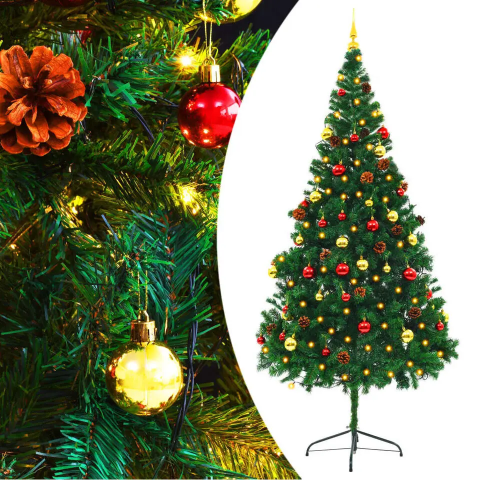 vidaXL - Kerstboom - Groen - 210 x 110 cm