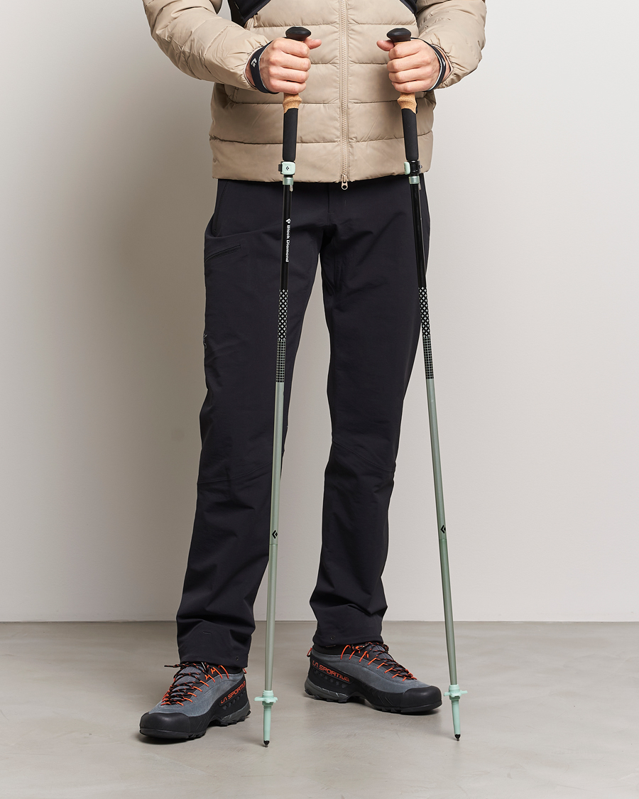 Black Diamond Distance FLZ Trekking Poles Black/Foam Green