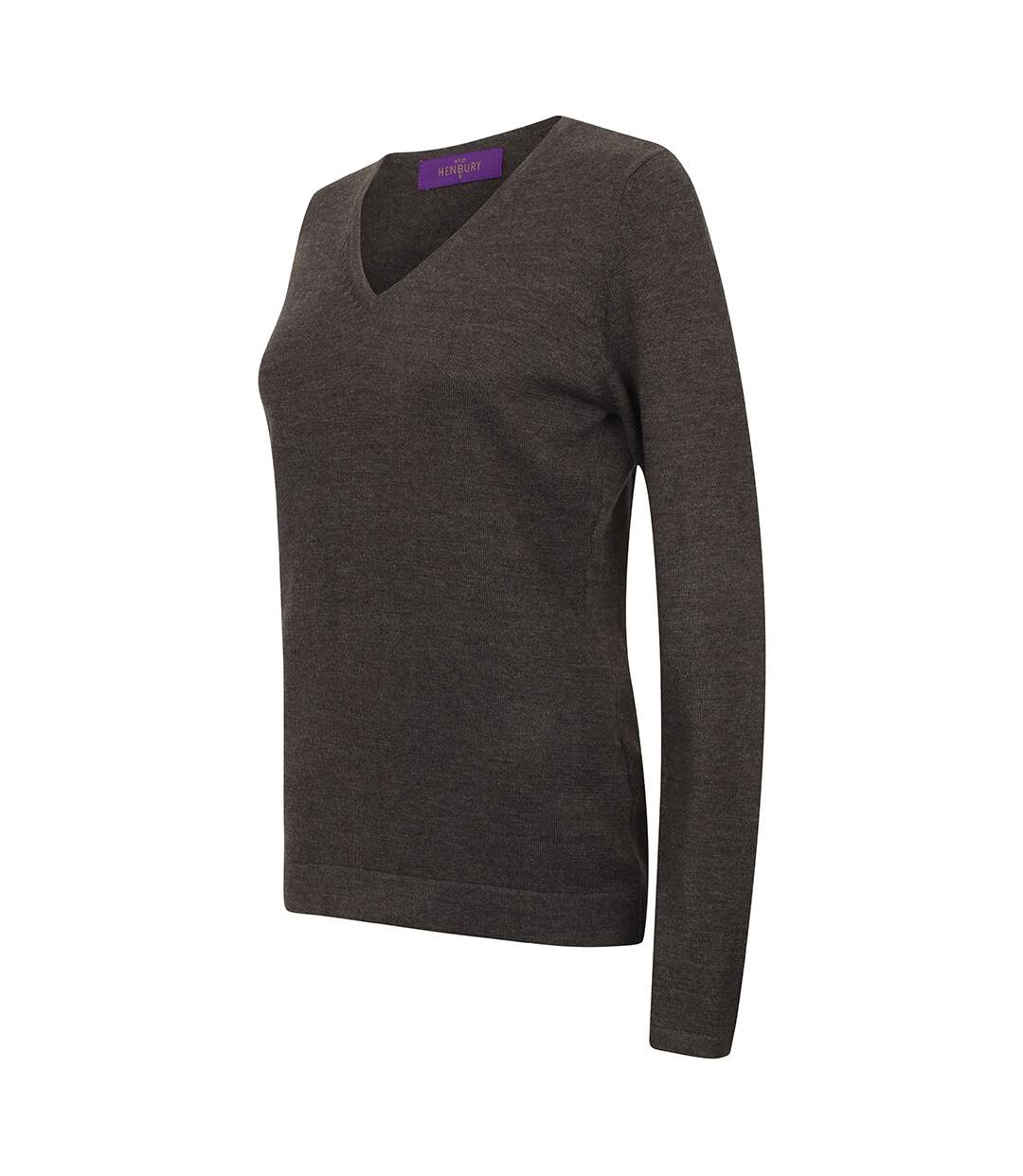 Henbury - Pull à col en V - Femme (Gris marne) - UTRW660