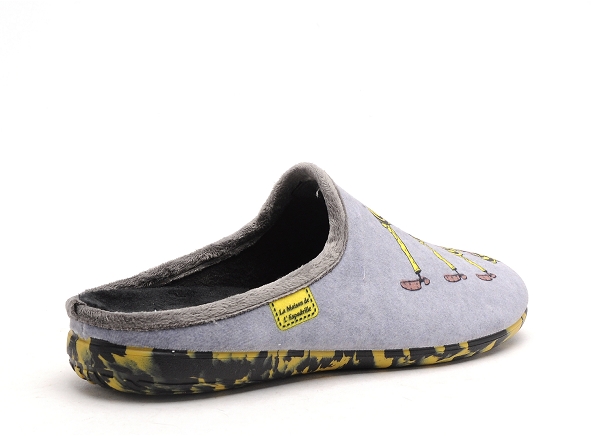 La maison de l espadrille chaussons homme l15 6 gris