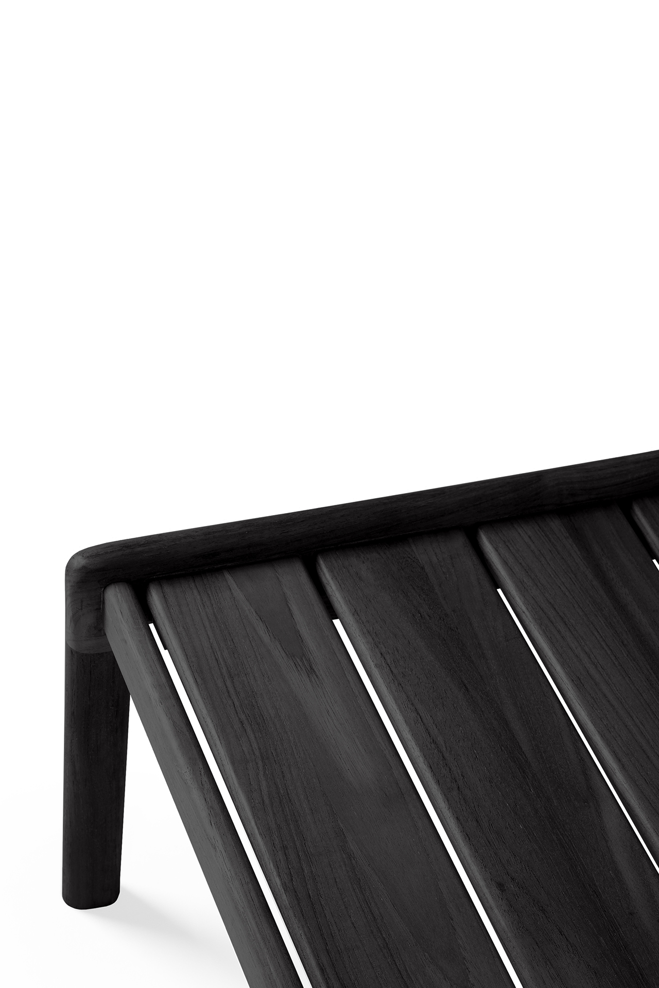 Teak Jack bijzettafel - 54cm - zwart