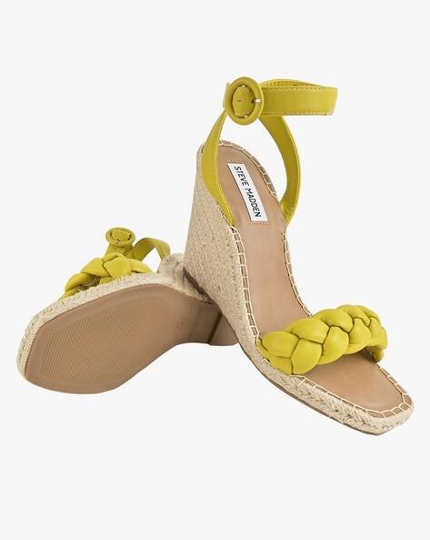 Novah Wedge Sandals Yellow