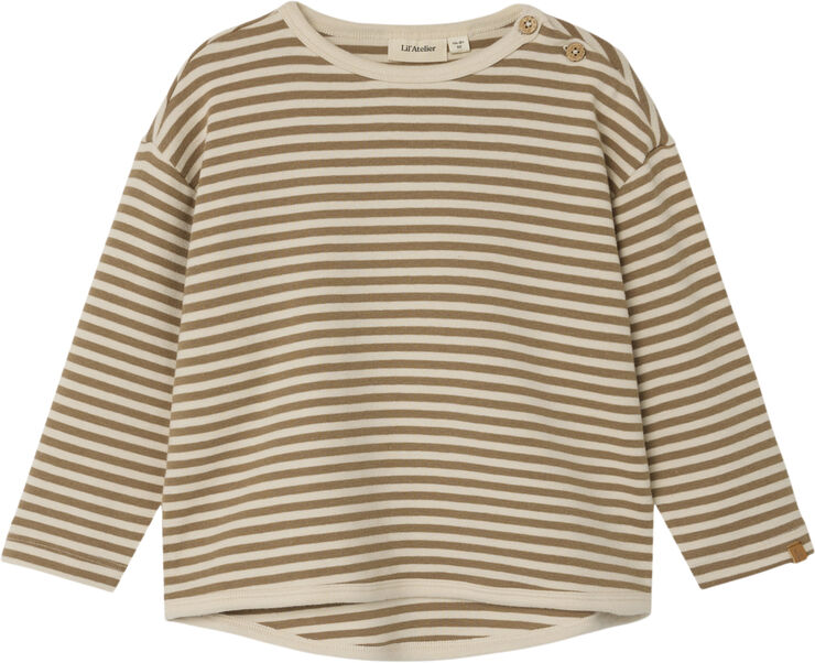 Lil' Atelier NMMGEO ALK LS RLX TOP LIL Birch