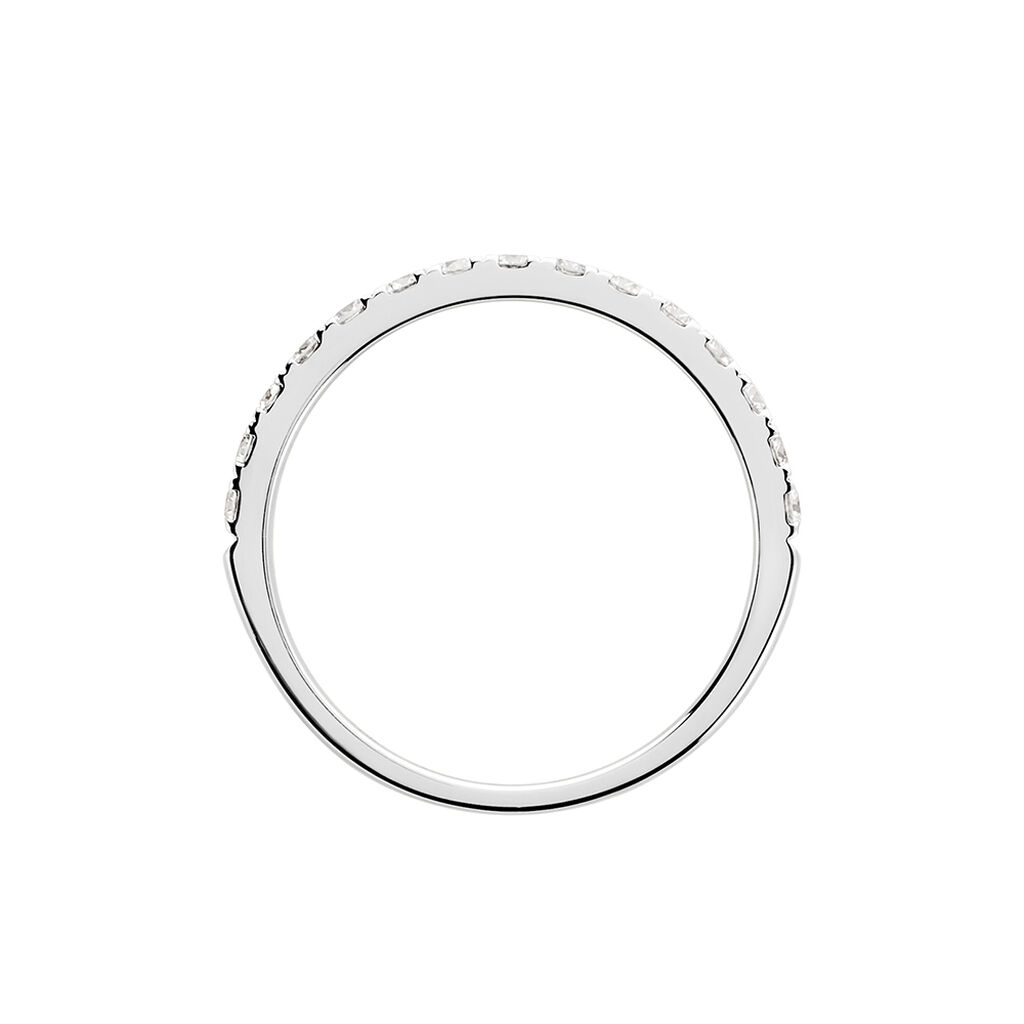 Alliance Lauralee Demi-tour Or Blanc Diamant
