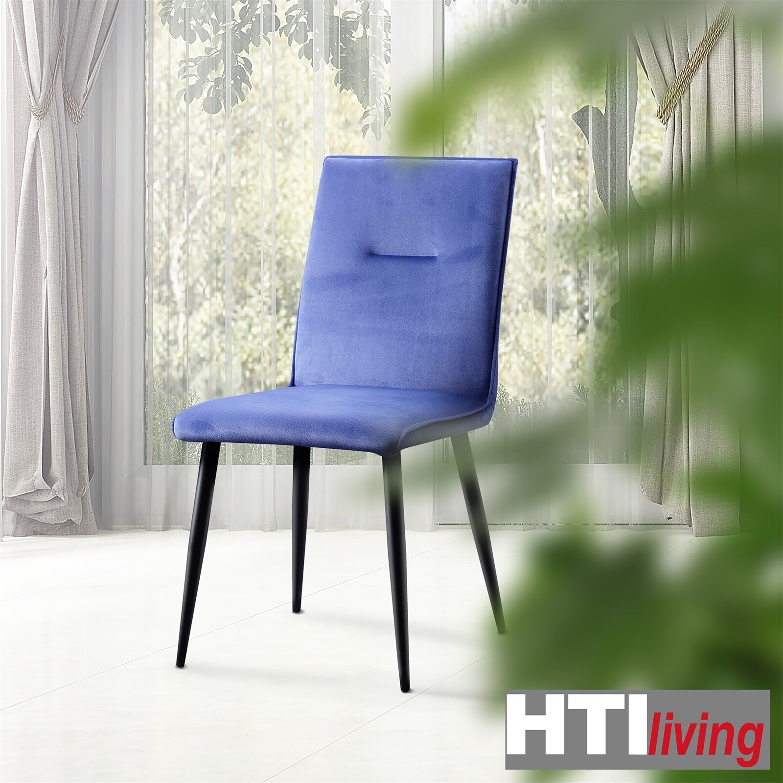 HTI-Living Stuhl Salinas Velvet Blau