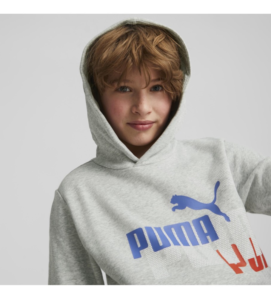 Moletom Puma Logo Power Cinza