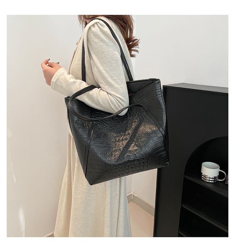 Kleevelind - Krokodillenleer Tote Bag