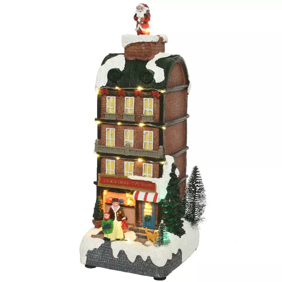 Magasin de jouets illuminé à piles