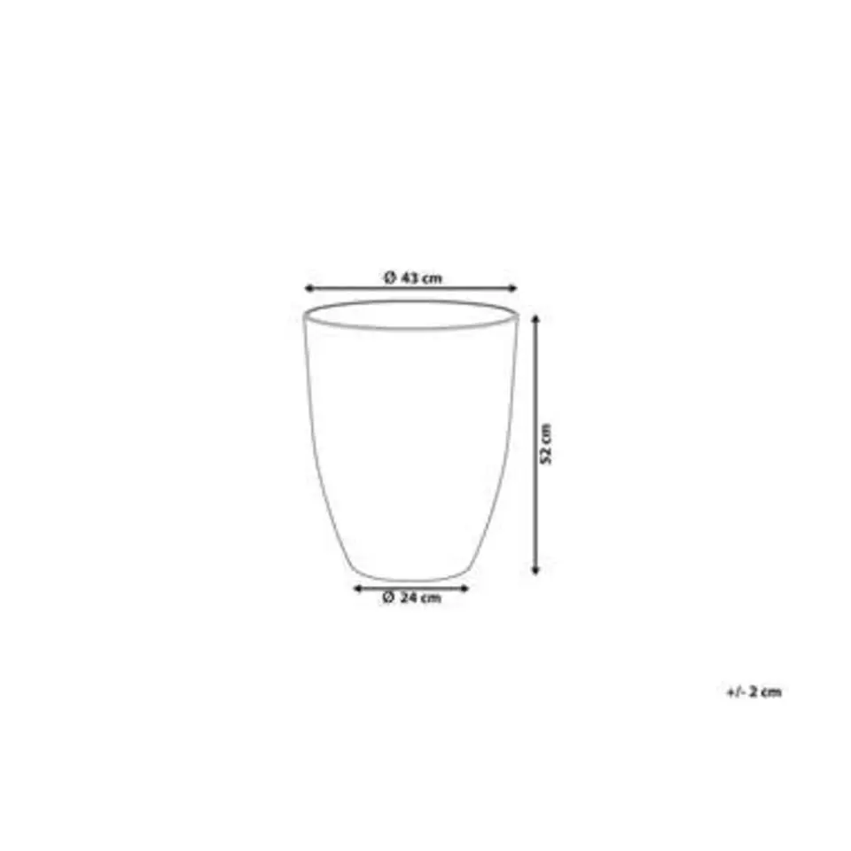 CROTON - Plantenbak - Grijs - 43 cm - Stenenmix