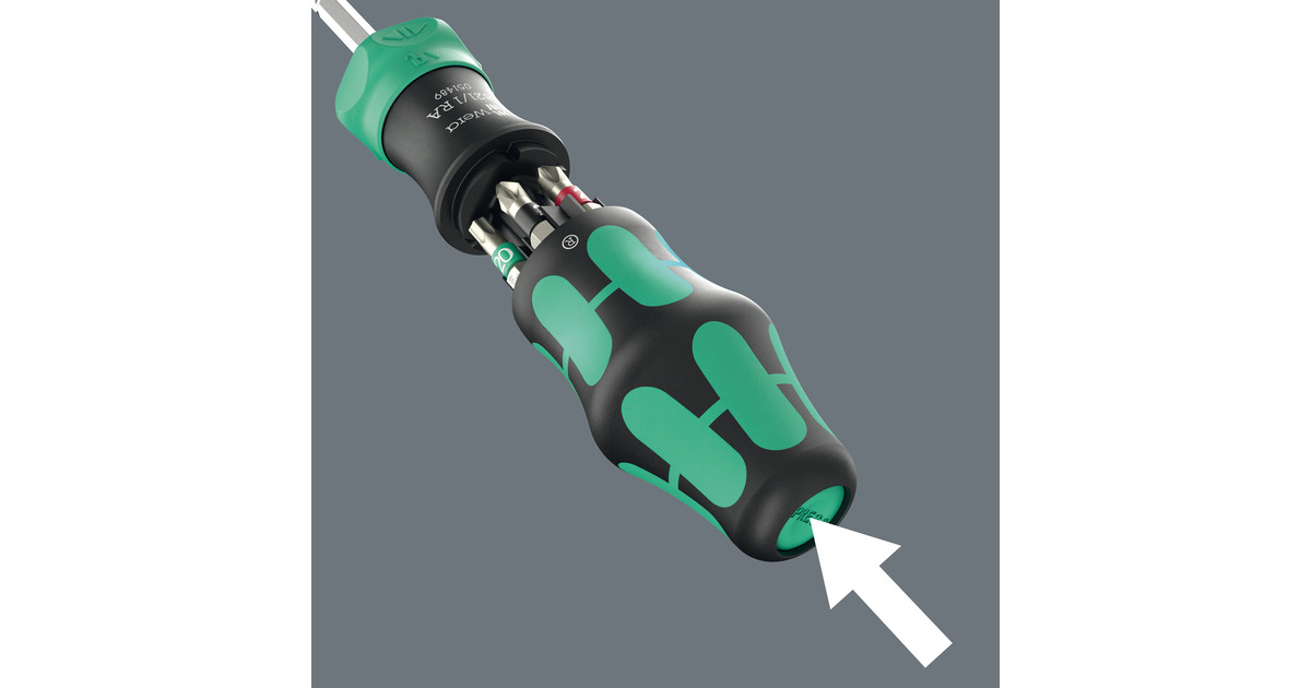 WeraKraftform Kompakt 28 RA 1, 6‑delig bitset  (Zwart/groen)