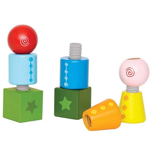 Hape schroefblokken - 8st