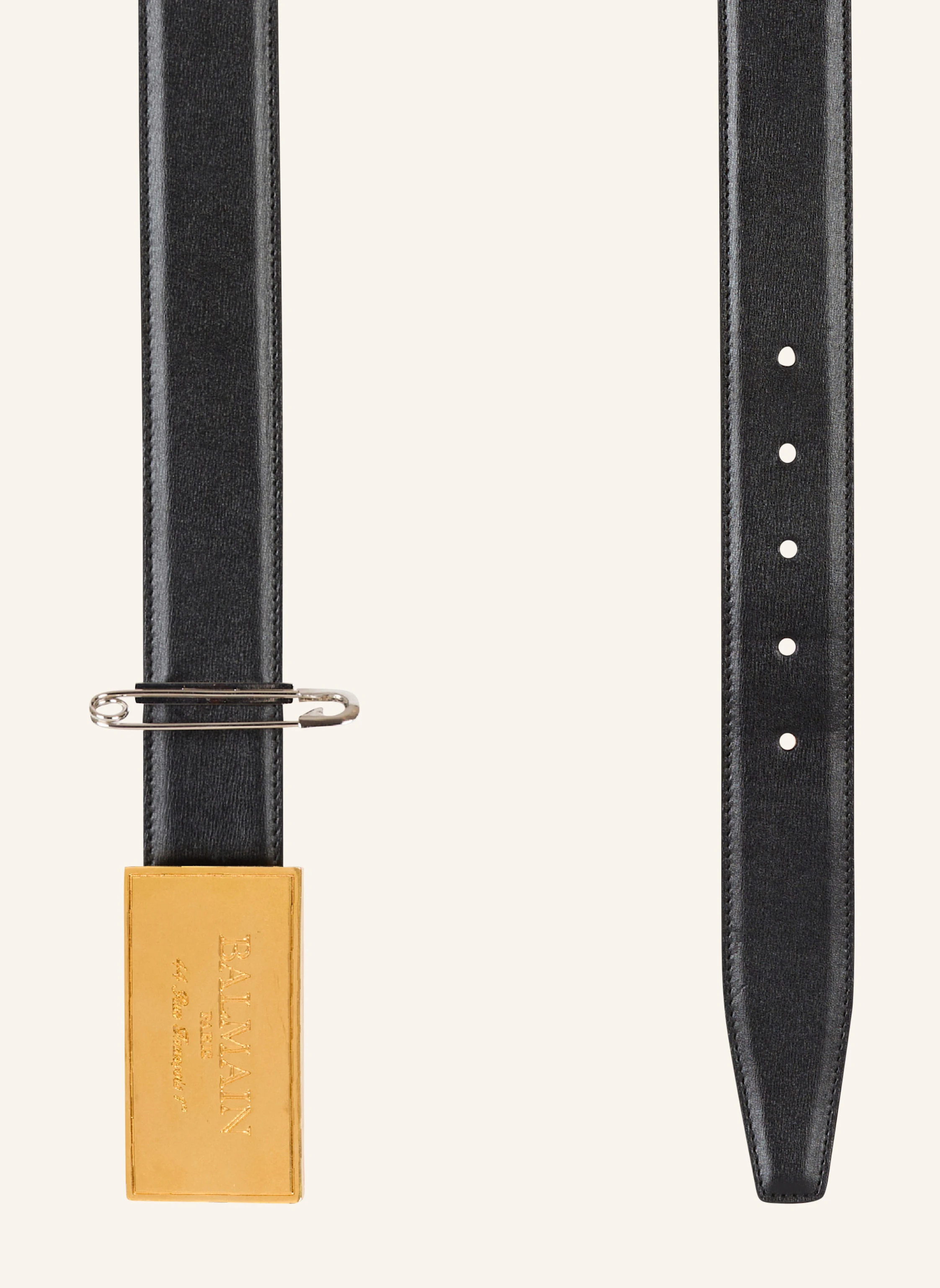 BALMAIN Ledergürtel mit Sicherheitsnadel