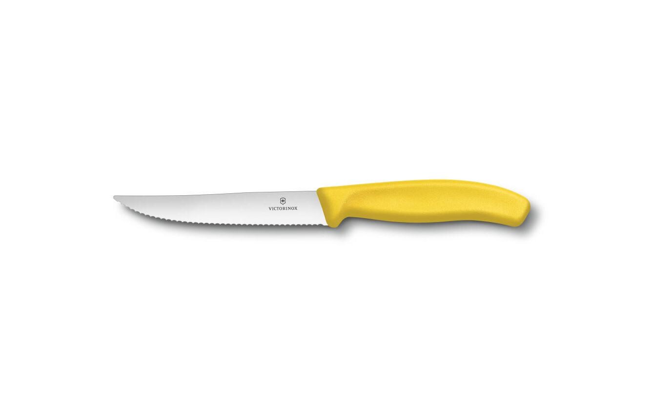 Messerblock-Set mit Messer Swiss Classic 5-teilig, SchwarzMesserblock bestückt mit 4 Steak- und Pizzamessern