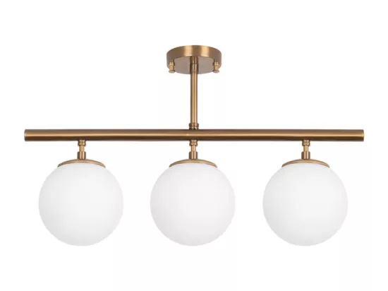 AMBRE - Plafonnier vintage - 3 lampes