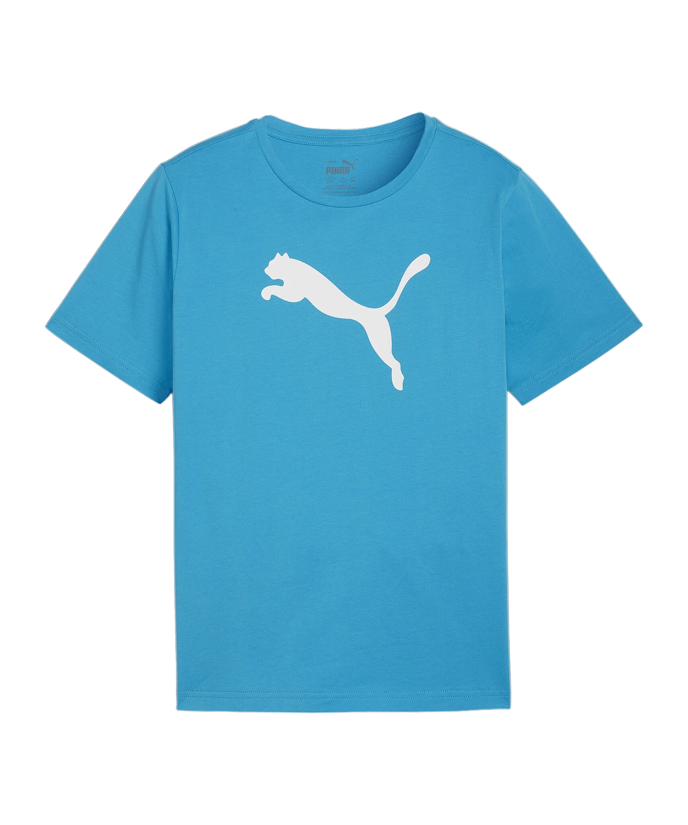 PUMA teamRISE Logo Trainingshirt Kids Blau F02