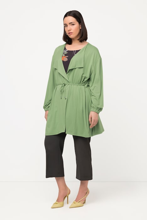 Jacke, Tunnelzug, Oversized, asymmetrischer Kragen