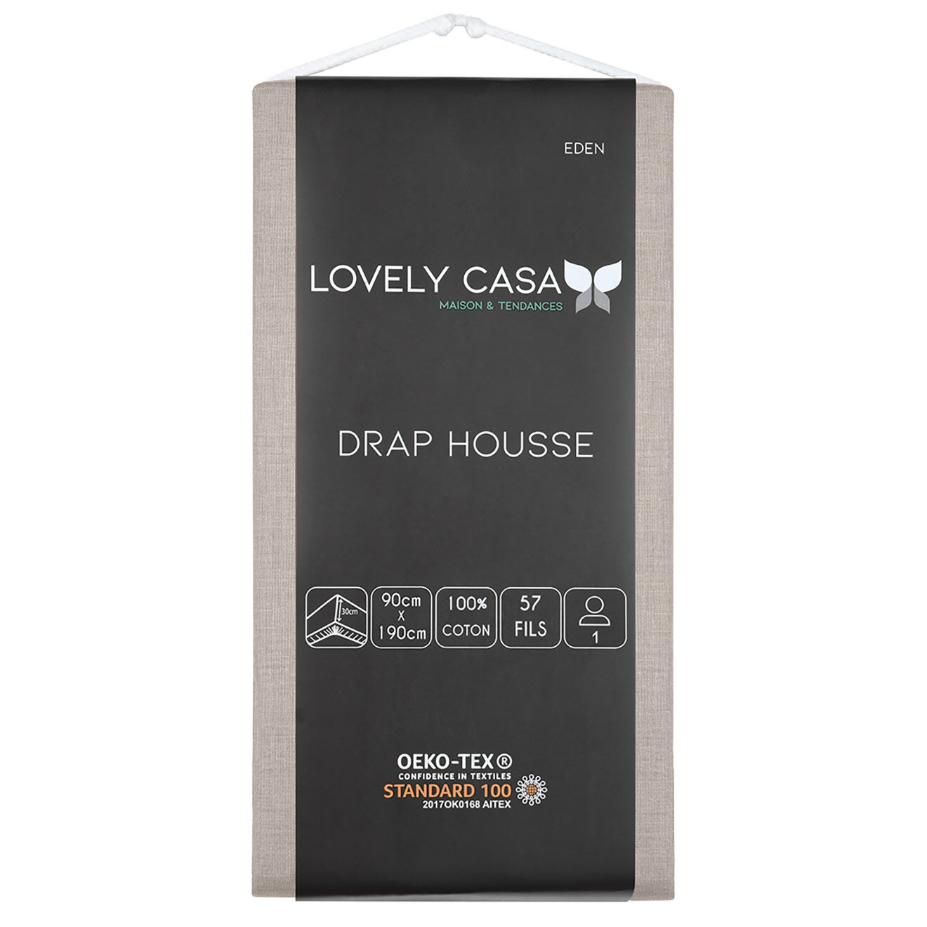 Stof Drap housse Eden bonnet 30 cm lin
