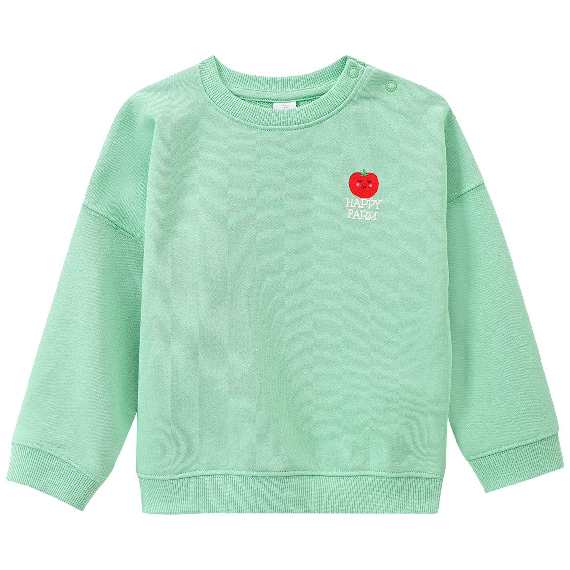 Topomini Baby Sweatshirt mit Rückenprint hellgrün