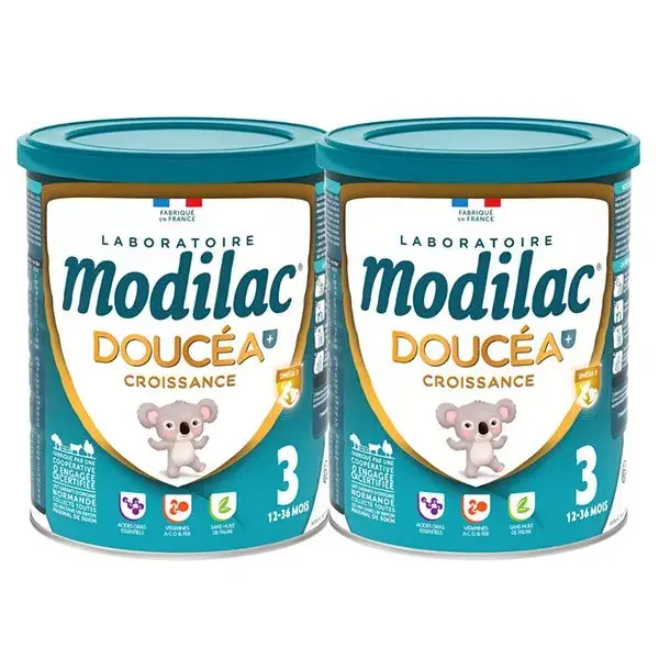 Modilac Doucéa Lait Infantile Croissance 3ème Âge Lot de 2 x 800g