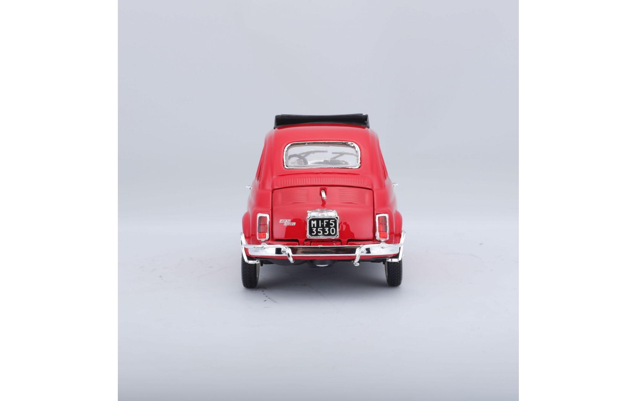 Fiat 500 L 1968 Rot 1:24Sammlermodell im Massstab 1:24