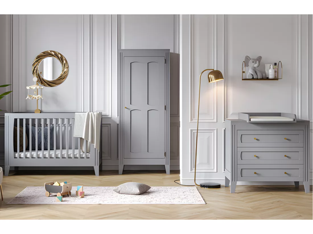 Armoire 1 porte Milenne Gris