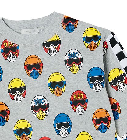 Stella McCartney Kids Sweatshirt - Grau Meliert m. Helme