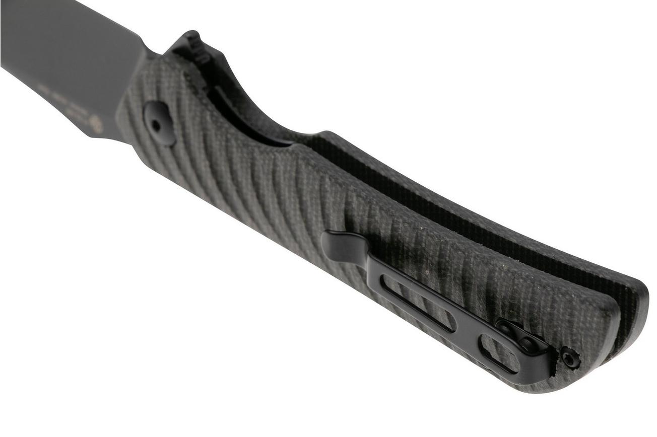 Ruike P123-MB PVD 14C28N, Black Micarta, zakmes