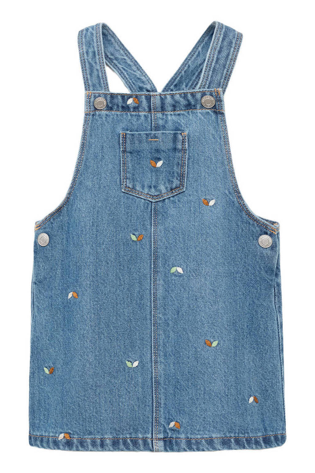Mango Kids denim spijkerjurk medium blue denim