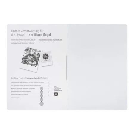 Oxford Recycling Schulheft A4, 16 Blatt, Lineatur 20 (blanko), 90 g/m², Optik Paper®