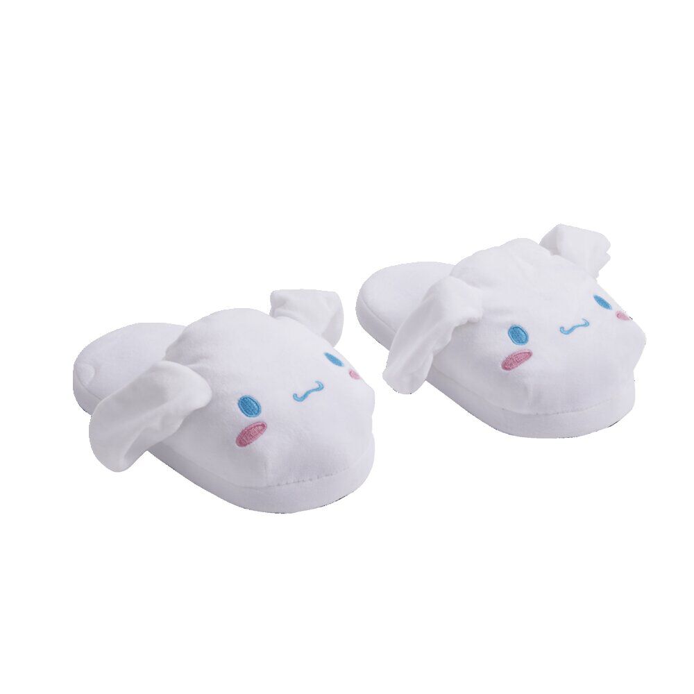 Chaussons tête de lapin polyester blanc - pointure 36 à 45