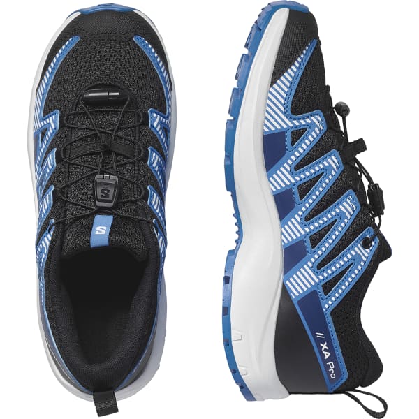 Chaussure trail SALOMON XA PRO V8 J BLACK/WHITE/FRENCH BLUE