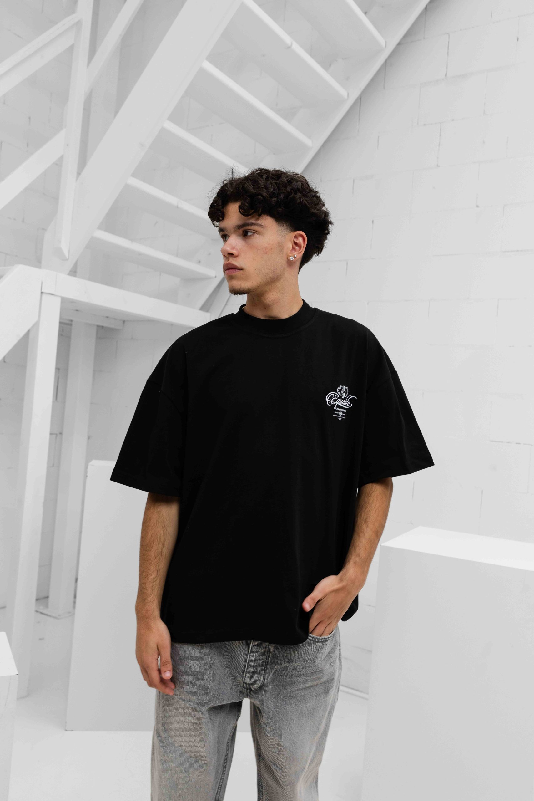 Equalité Yuki Boxy T-Shirt 2.0 Heren Zwart