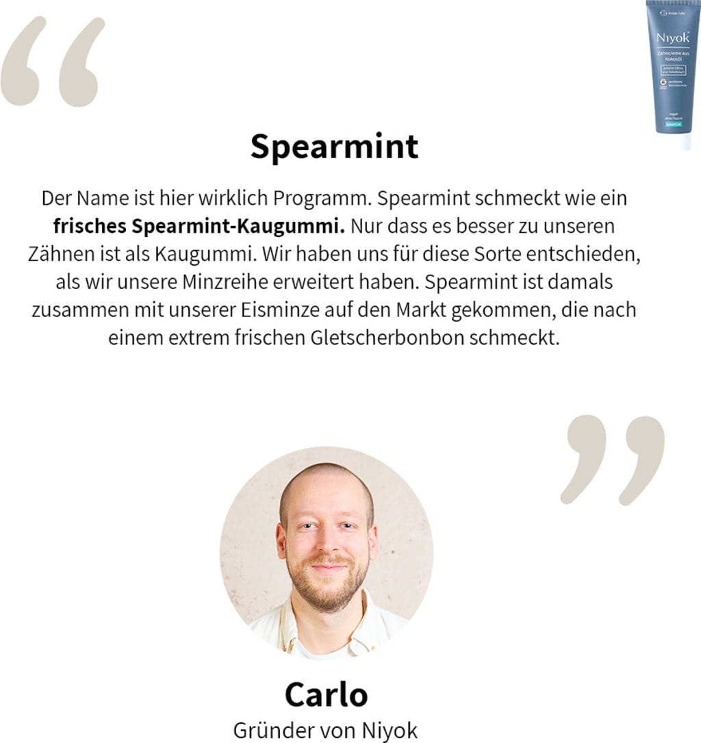 Niyok  Zahncreme Spearmint, 75 ml