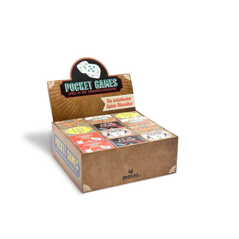 Pocket Games Spiele in der Streichholzschachtel