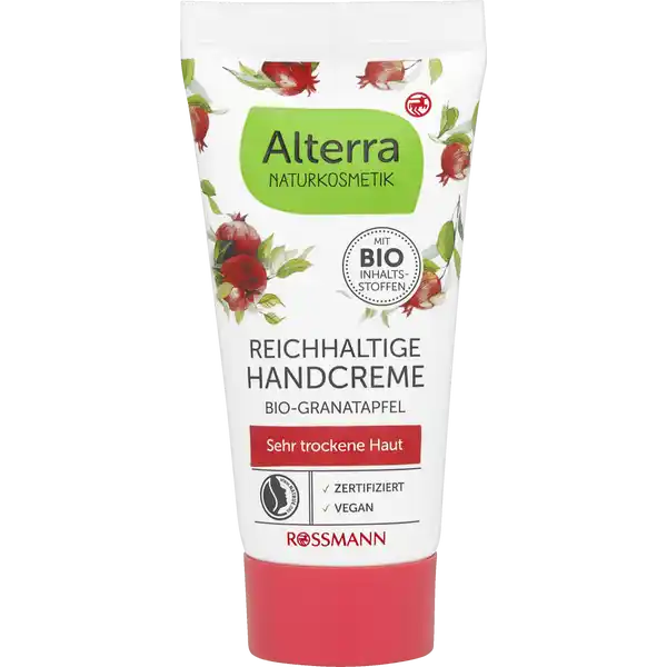 Reichhaltige Handcreme Bio-Granatapfel Reisegröße