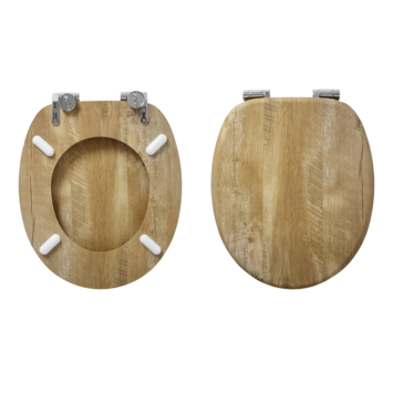 Tiger Toiletbril Hetta MDF Bruin met Softclose