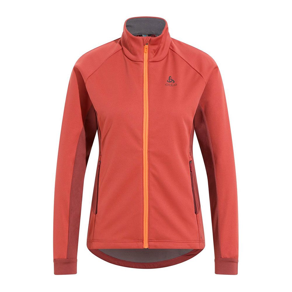 Odlo BRENSHOLMEN - Veste ski Femme cinnabar/spiced apple