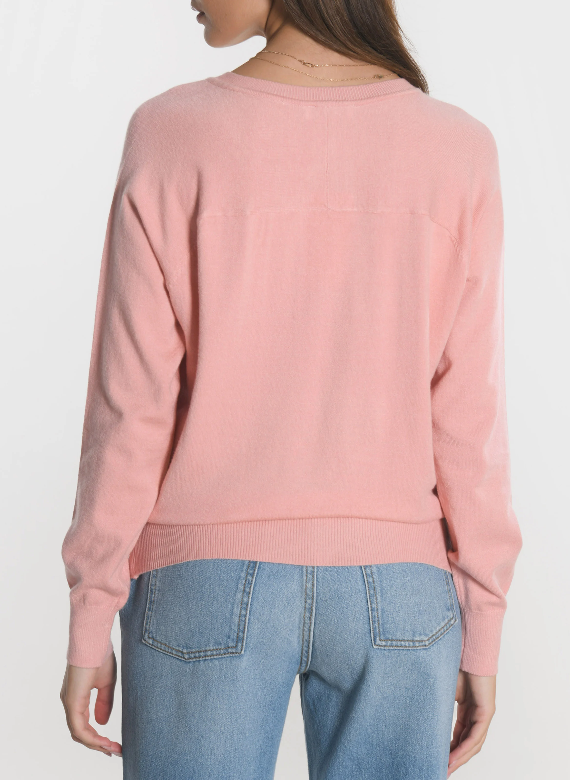 NOLWENN - Pull ample en maille | Rose