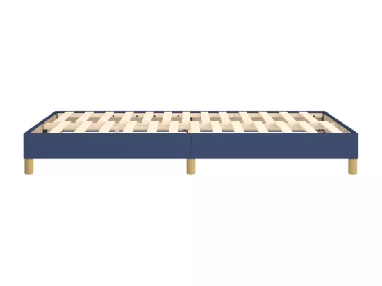 Sommier à lattes de lit Bleu 120x200 cm Tissu