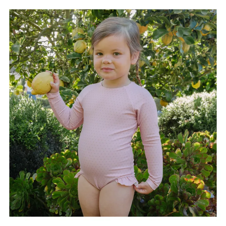 Minnow Maillot 1 Pièce Anti-UV Pois | Rose