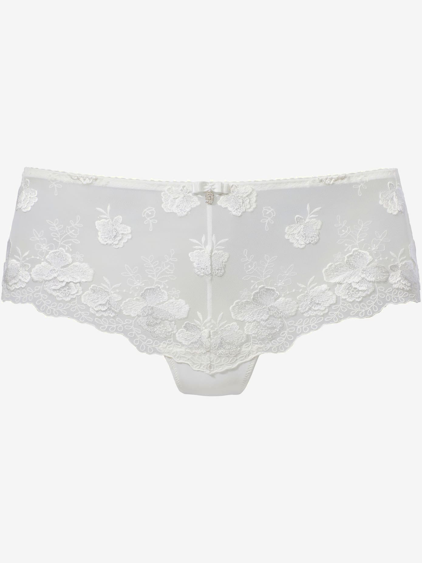 Panty féminin avec superbe dentelle florale brodée