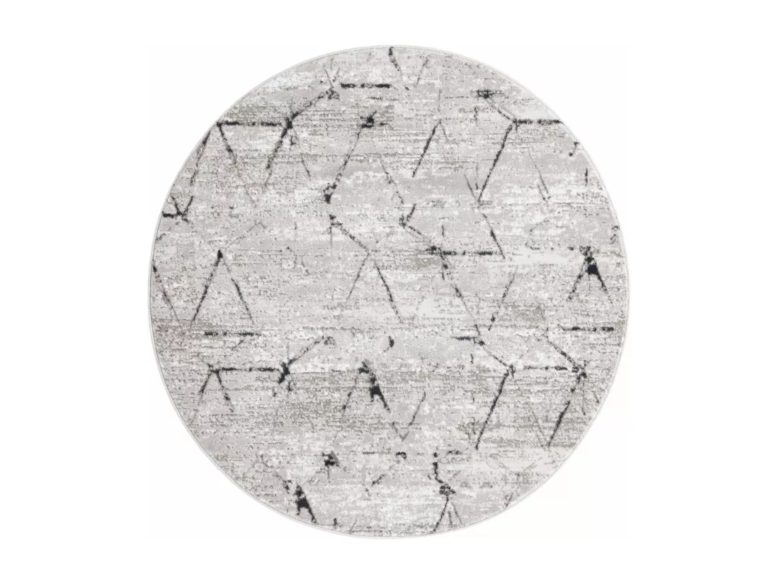 Tapis 125x125 gris Davos Spice