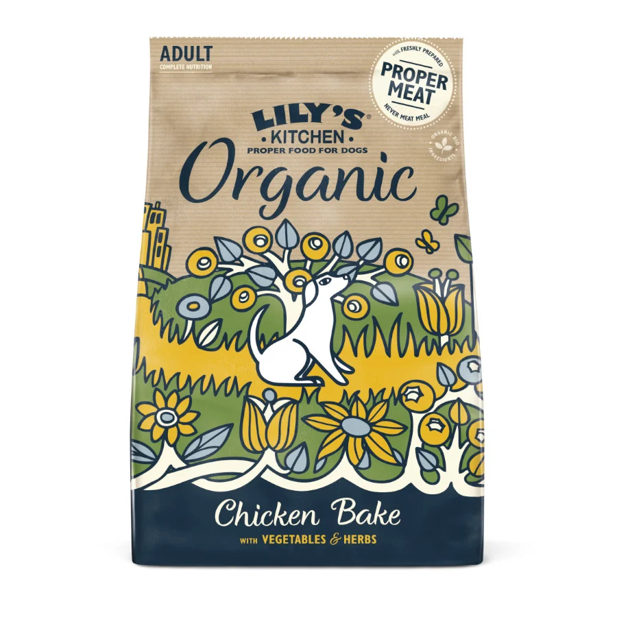 Ração orgânica para cães Lily's Kitchen com frango e vegetais