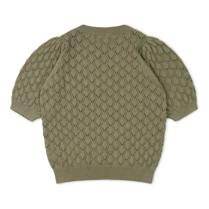 Matona Pull Ajouré Coton Bio | Vert kaki