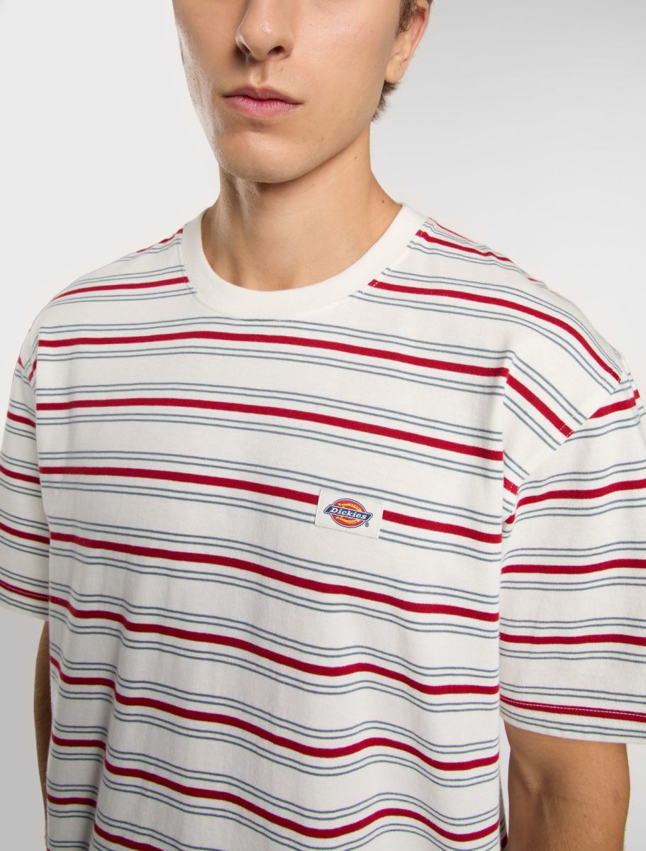 Dickies Lewistown Stripe SS Tee Egret