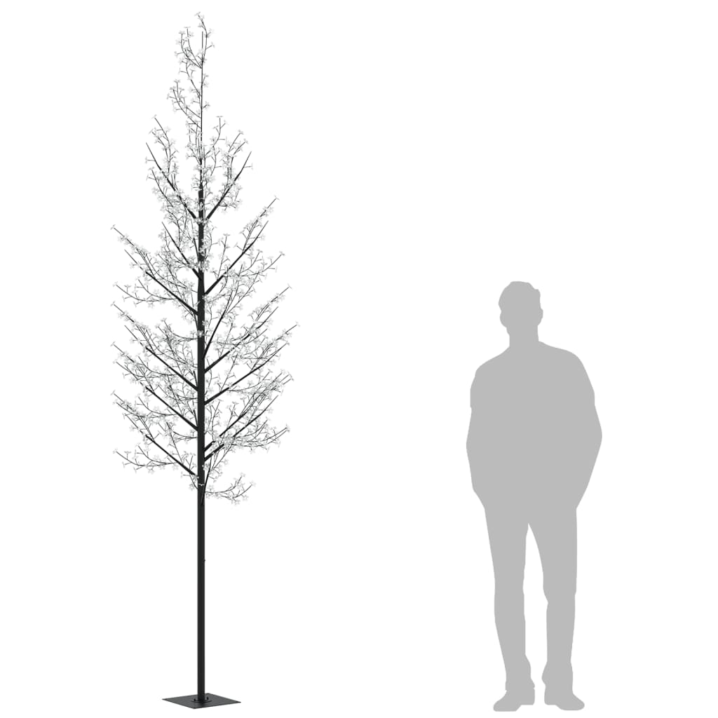 Sapin de noël 1200 led colorées cerisier en fleurs 400 cm