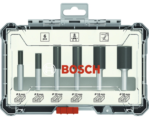 Bosch 6-delige freesset, 8 mm