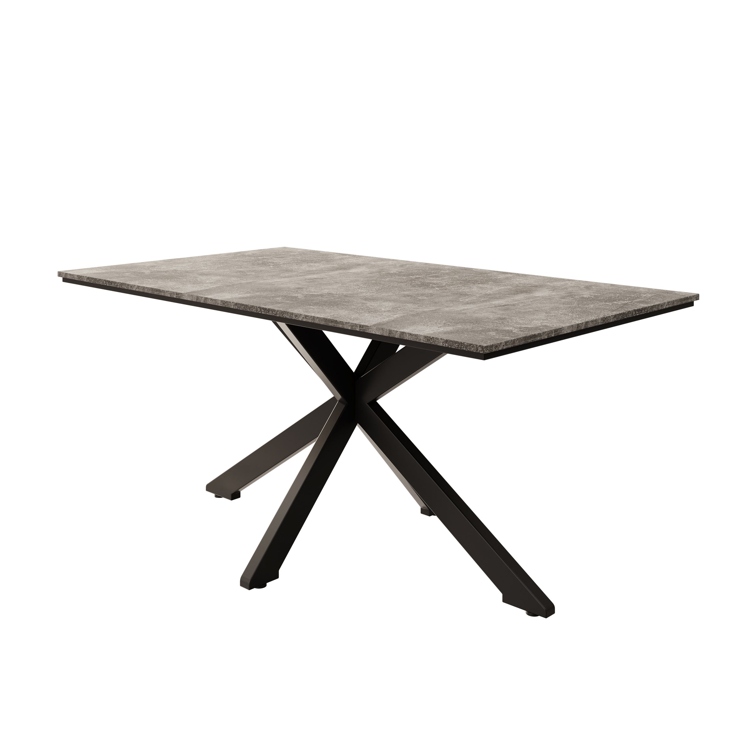 Eetkamertafel Wabe - Betonlook - 160x90x74 cm