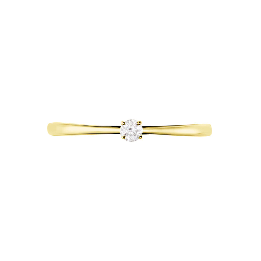 Bague Solitaire Aphrodite Or Jaune Diamant